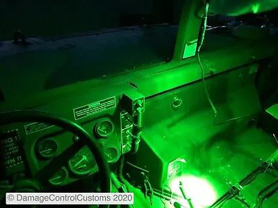 TESTED HMMWV HUMVEE 25W Green LED Handheld Spotlight 2250 Lumens Magnetic Base • $99.89