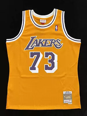 100% Authentic Dennis Rodman Los Angeles Lakers Home Swingman Jersey Throwback • $89.99