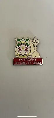 Wrexham Fc Fa Trophy Final 2022 Souvenir Badgefootball Memorabilia • £5.49