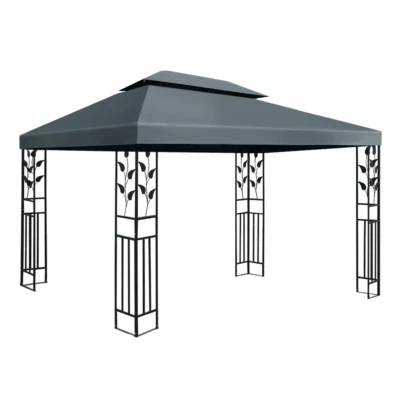 $147.11 • Buy Instahut Gazebo 4x3m Party Marquee Outdoor Wedding Event Tent Iron Art Canopy