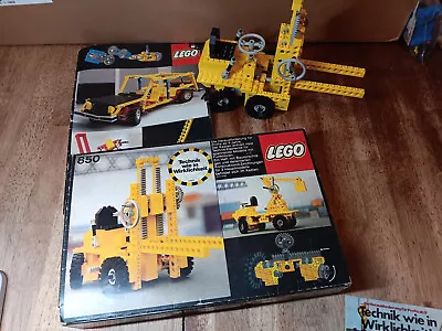 Lego Technic Forklift 850 Complete W/ Box & Manual GUC 1977 • $50