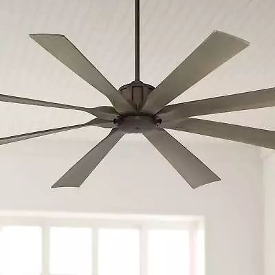 70  Possini Euro Defender Oil-Rubbed Bronze  Oak Damp Ceiling Fan • $419.99