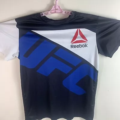 Mens Reebok UFC Official Fighter Jersey Shirt Size Medium Black • $12.99