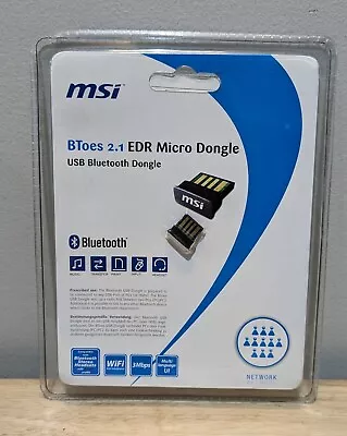 New Sealed MSI USB Bluetooth Dongle Btoes 2.1 EDR Micro Dongle Computer PC • $7.28