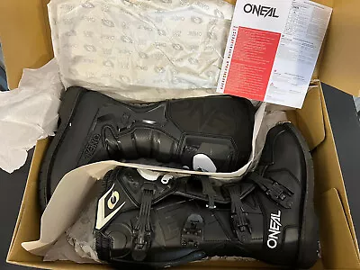 O'Neal Rider Pro Boots - Motocross Dirtbike Black Size 7 • $125