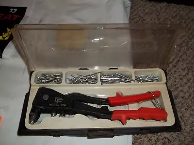 Vtg Central Forge Nail Riveter Gun Model 910 In Case With Rivots • $4.99