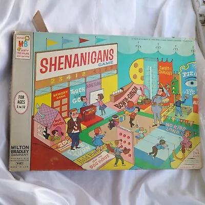 Vtg Shenanigans Carnival Of Fun Board Game Milton Bradley 1964 #4480 • $33.29