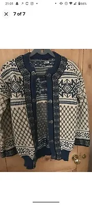 Vintage Ladies Dale Of Norway Cardigan Norwegian  Knit Excellent Condition Small • £39.99