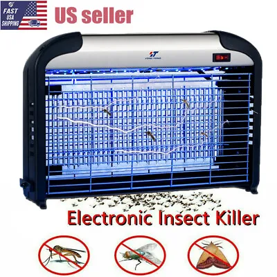 Powerful Electronic UV Bug Zapper Indoor High-Voltage Mosquito Fly Killer Lamp • $31.83