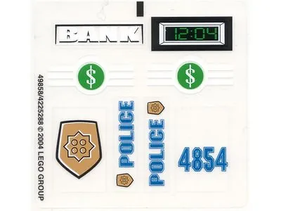 LEGO 4854 - Spiderman - Doc Ock's Bank Robbery - STICKER SHEET • $59.36