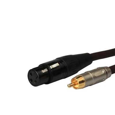 Female XLR To RCA Phono Plug Lead Audio Signal Patch Cable 0.5/1/1.5/2/3/5/8-20M • £49.74