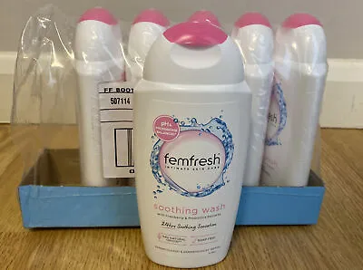 £18.99 • Buy 6 X FEMFRESH INTIMATE SKIN CARE SOOTHING WASH SOAP FREE 250ML- 6 PACK