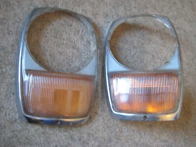 Mercedes Headlight Trim 1968-76 # 1 305 542 056 353 2 W114 W115  ( Set Of 2 ). • $279.95