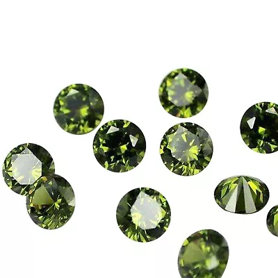 0.25Ct Dazzling Round Cut Certified  Natural Earthmined Green Loose Diamond Lot • $0.99