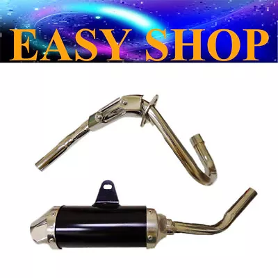 D Section Exhaust Pipe Muffler For Twin Spar Frame SDG SSR 125cc Pit Dirt Bike • $88.98