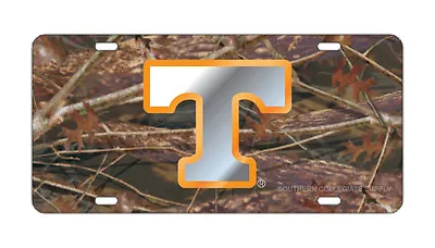UT Tennessee Vols Mirrored Realtree Camo License Plate / Car Tag   • $24.45