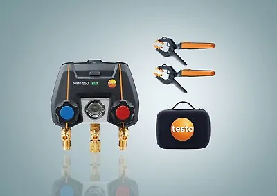 Testo 0564 3550 01 550i Smart Kit Digital Manifold Wireless Temperature Clamps • $441.15