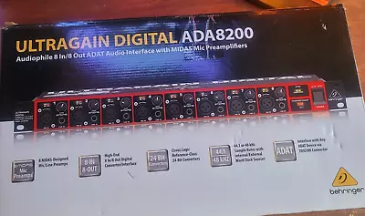 Behringer ADA8200 8-channel Mic/line Preamp /New Condition • $160