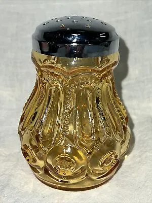 Vintage L.e.smith Moon&stars Amber Glass Cheese/sugar Shaker • $28