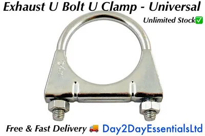 Exhaust Clamp U Bolt Universal - Heavy Duty Clamp & Nuts - All Sizes Available - • £2.58