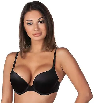 Panache BLACK Atlantis Solution Push Up Padded T-Shirt Bra US 32AA UK 32AA • £33.24