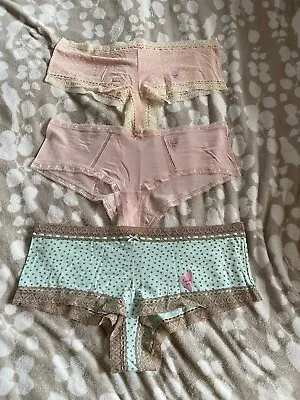 Three Pairs Soft Feel Low Rise Shorts Underwear From M&S Size 22 BNWOT • £6