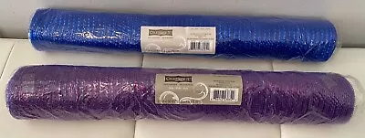 'Celebrate It' 2 - Decorative Blue And Purple Mesh Roll 21 Inch X 30 Ft • $29.99