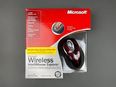 Microsoft Wireless IntelliMouse Explorer Tilt Wheel M03-00069 Mouse Crimson Fire • $99.95
