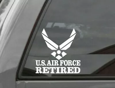 UNITED STATES AIR FORCE RETIRED  Vinyl Window Decal Sticker USAF • $3.50