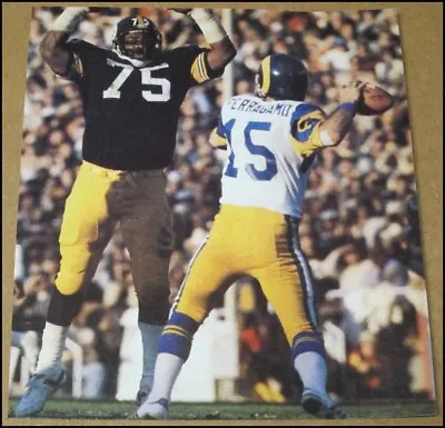1980 Mean Joe Greene Vince Ferragamo SI Photo Clipping 4.25 X5  Super Bowl XIV • $5.99
