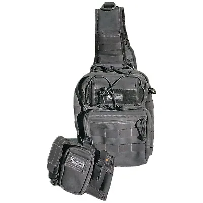 Maxpedition Gearslinger Lunada Crossbody BLACK TACTICAL SLING BAG + TRIAD POUCH • $148.99