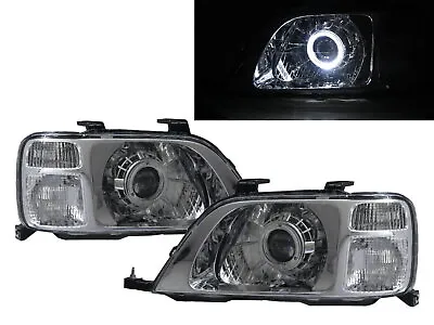 CR-V CRV RD1-RD3 96-01 Guide LED Halo Projector Headlight Chrome For HONDA LHD • $536.34