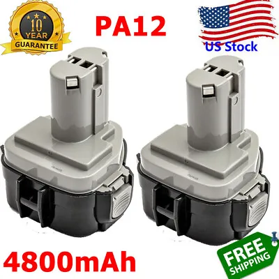 2-Pack 12V For Makita Ni-Mh Battery 1200 1201 1222 1220 1233 1234 1235 PA12 • $25.89