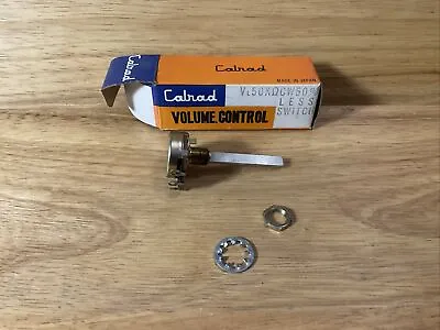 Vintage NOS CALRAD Volume Control Audio Taper VL 50K CW 50%  • $7