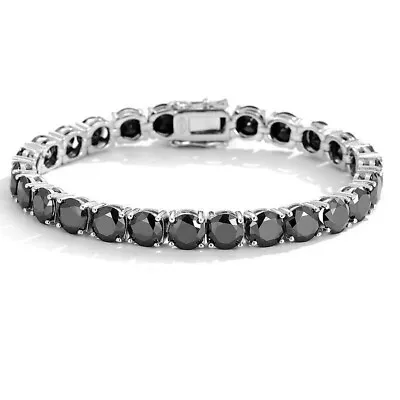 3-6.5mm VVS1 D Moissanite Tennis Bracelet Men S925 Silver Solid 14k White Gold • $82.99