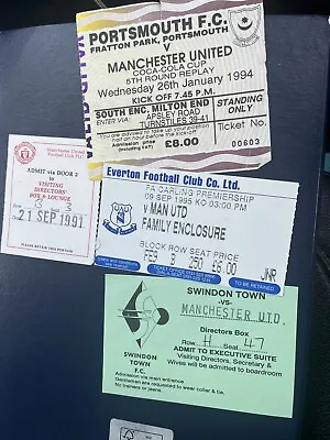 £16 • Buy 15 X Manchester United Tickets Etc 1970s/2000s