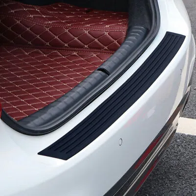 Rear Bumper Guard Rubber Protector Trim Cover Scuff Car Trunk Protector 91*7CM • $7.59