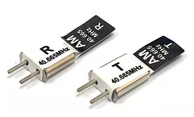 RC + Receiver Crystal Pair 40 MHZ 40.665 AM TX & RX Receiver 40MHZ CH 50 Black • £6.16