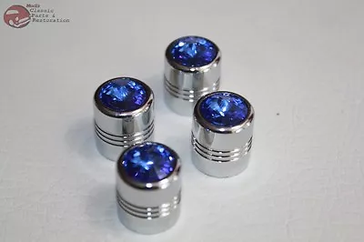 Blue Diamond Tire Air Valve Stem Caps Covers Hot Rat Street Rod Custom Truck New • $28.40