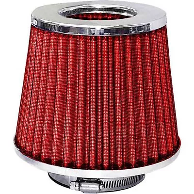 RG1811CR - PkTool - AIR FILTER - POD STYLE CHROME TOP/RED FILTER • $45.50