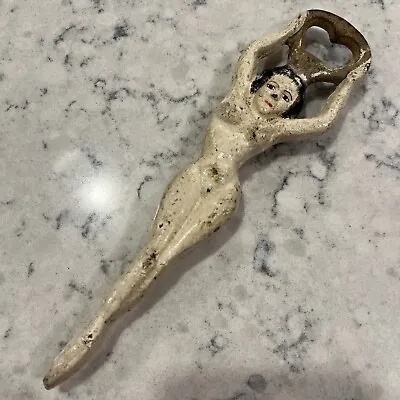 Best Vintage Cast Iron Naked Lady Bottle Opener Art Deco Iron Nude Women • $38