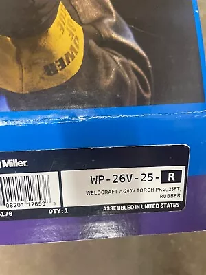 Miller Wp26v25r Tig Torch • $150