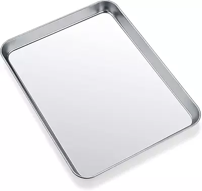 Toaster Oven Tray Pan Baking Sheet Stainless Steel Cookie Sheet 10 X 8 X 1 Inch • $16.54