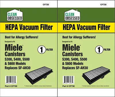 CF730 Pk Of 2Miele HEPA Filters Fits SF-AH30 S300 S400 S500 S600 • $29.95