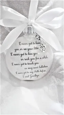 Miscarriage Memorial Christmas Ornament Pregnancy Loss Sympathy Gift Baby Loss • $15