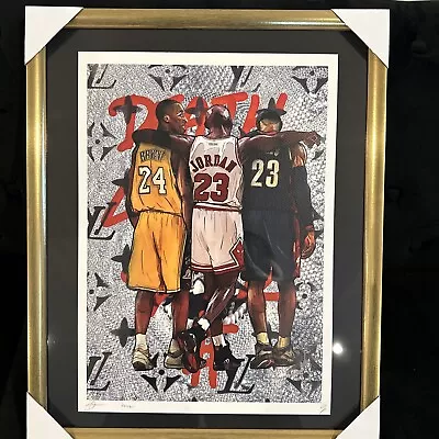 DEATH NYC Ltd Signed 16x20 Framed Michael Jordan Kobe Lebron • $150