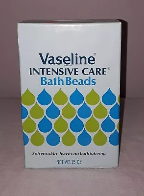 Vintage Vaseline Intensive Care Bath Beads 15 Oz Sealed Nos • $14.99