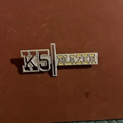 Vintage 1973 1974 73 74 Chevrolet Chevy K5 BLAZER Chrome Emblem Badge OEM • $38