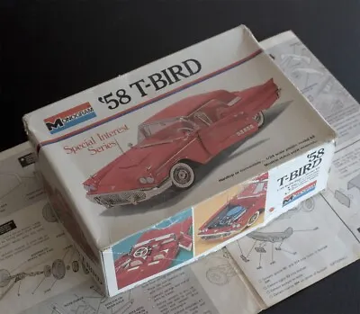 Vintage 1/24 Monogram 58 T-Bird Model Kit - Slot Car Parts • £55