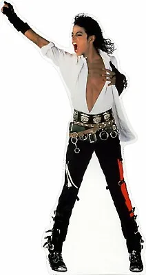 2 Qty Michael Jackson -hand Up - 77  Tall Life Size Cardboard Cutout Standee • $89.90